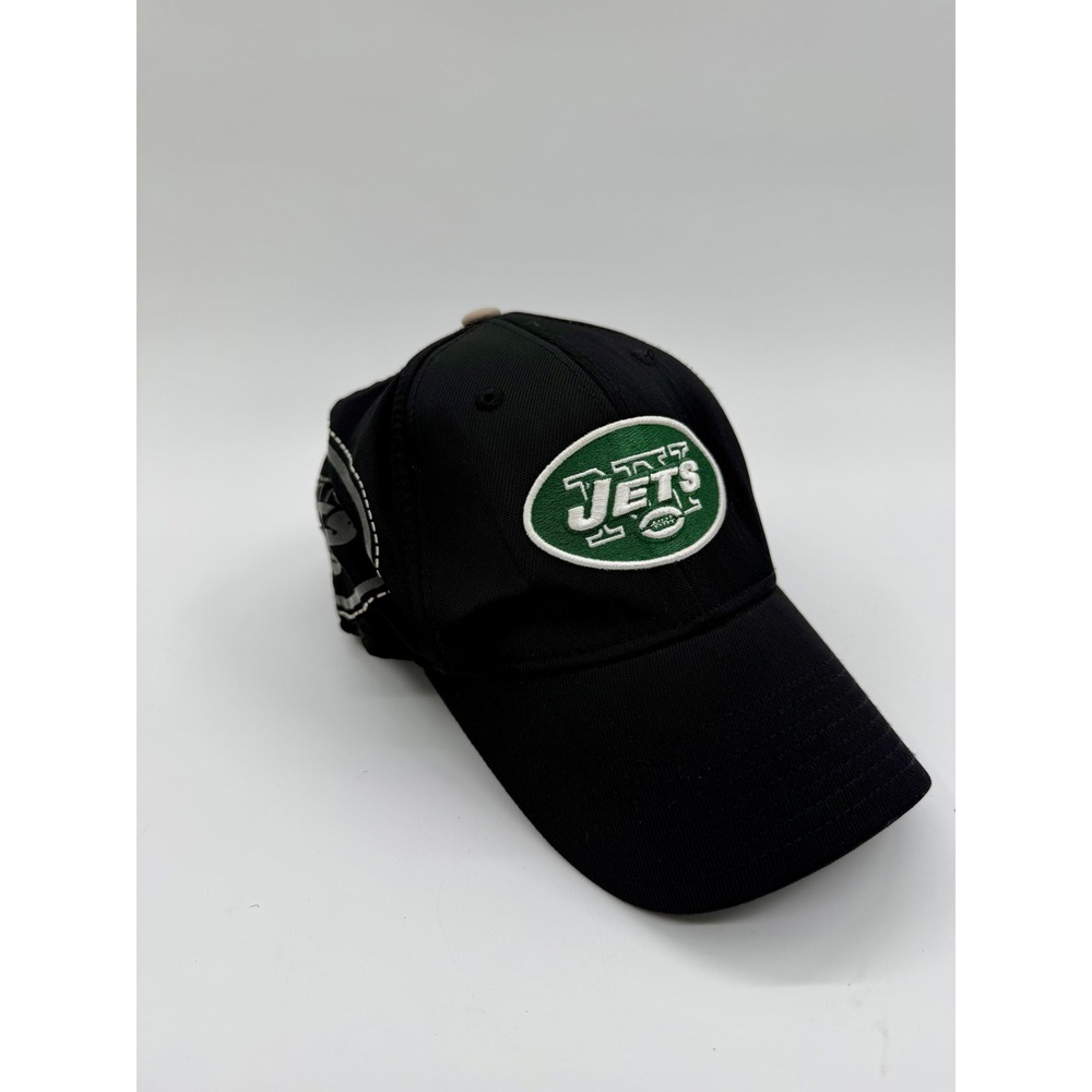 Reebok NFL Equipment New York Jets Hat Black Onfield Stretch Fit Cap L/XL
